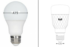 E26 vs A19 – What’s the Difference-YEELIGHT