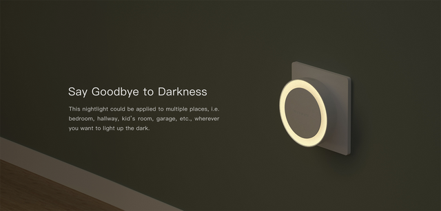 إضاءة ليلية بمقبس وحساس إضاءة Yeelight