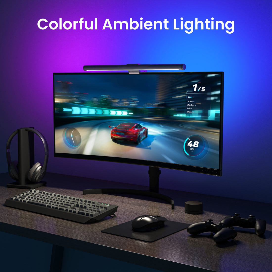 إضاءة شاشة Yeelight Screen Light Bar Pro – مع كابل USB فقط
